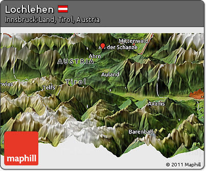 Satellite Panoramic Map of Lochlehen