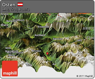 Satellite Panoramic Map of Östen