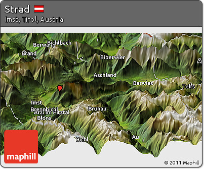 Satellite Panoramic Map of Strad