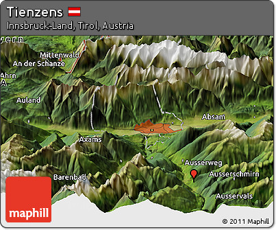 Satellite Panoramic Map of Tienzens