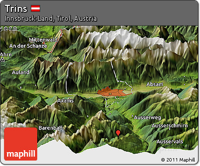 Satellite Panoramic Map of Trins