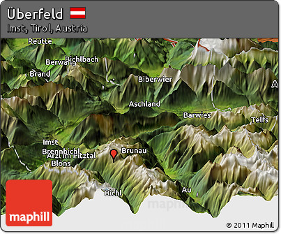 Satellite Panoramic Map of Überfeld