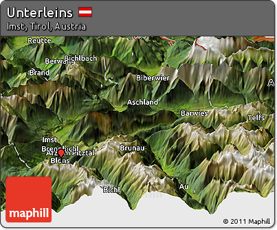 Satellite Panoramic Map of Unterleins
