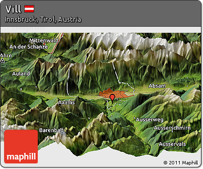 Satellite Panoramic Map of Vill