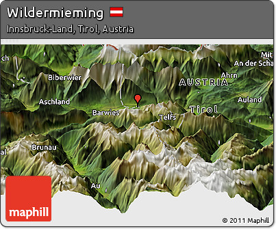Satellite Panoramic Map of Wildermieming