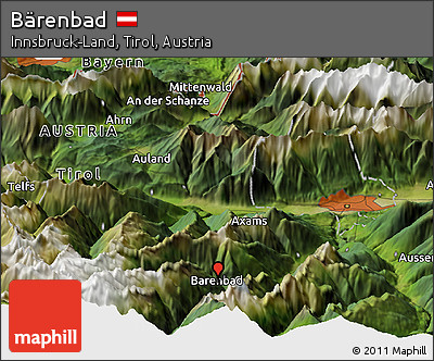 Satellite Panoramic Map of Bärenbad