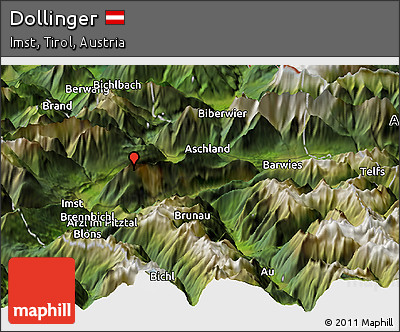 Satellite Panoramic Map of Dollinger