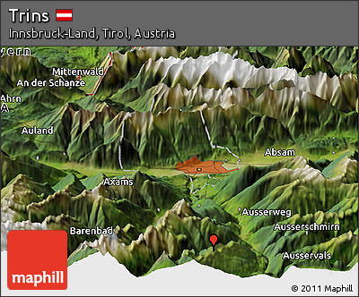 Satellite Panoramic Map of Trins
