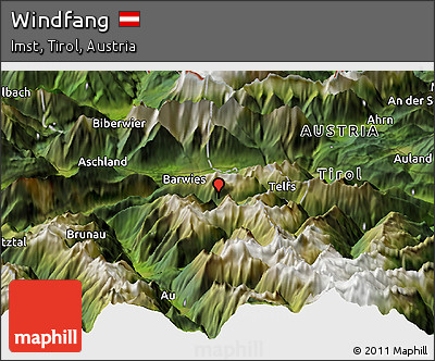 Satellite Panoramic Map of Windfang