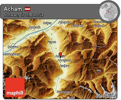 Physical 3D Map of Acham