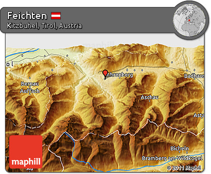 Physical 3D Map of Feichten