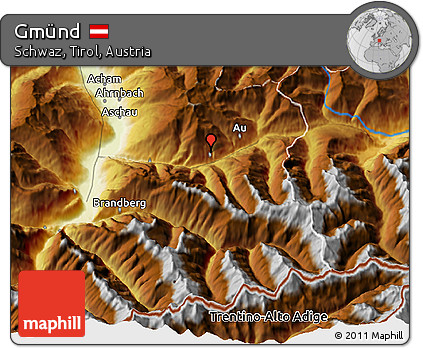 Physical 3D Map of Gmünd