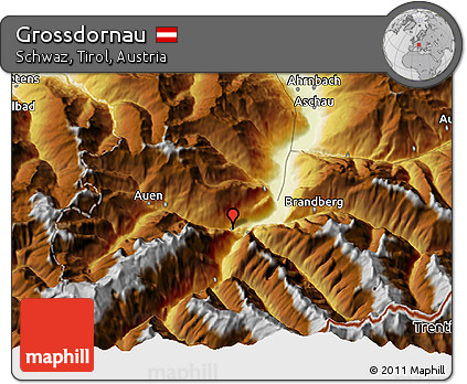 Physical 3D Map of Grossdornau