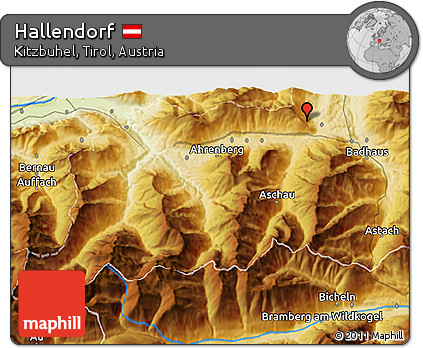 Physical 3D Map of Hallendorf