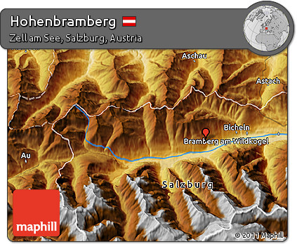 Physical 3D Map of Hohenbramberg
