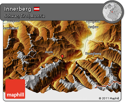 Physical 3D Map of Innerberg