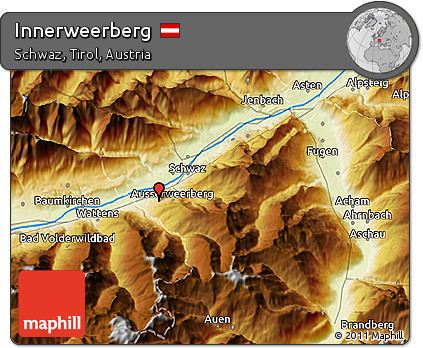 Physical 3D Map of Innerweerberg