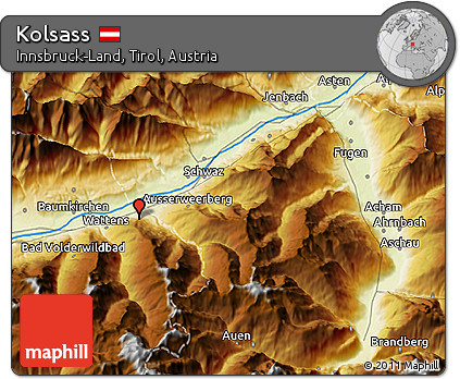 Physical 3D Map of Kolsass