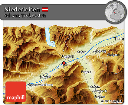 Physical 3D Map of Niederleiten