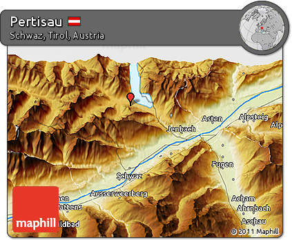Physical 3D Map of Pertisau