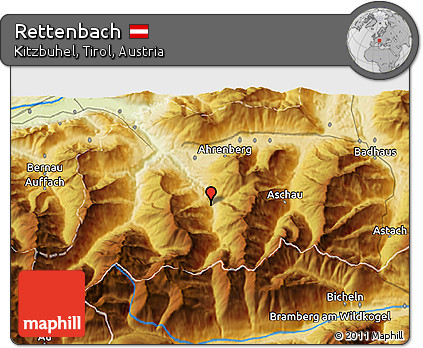 Physical 3D Map of Rettenbach