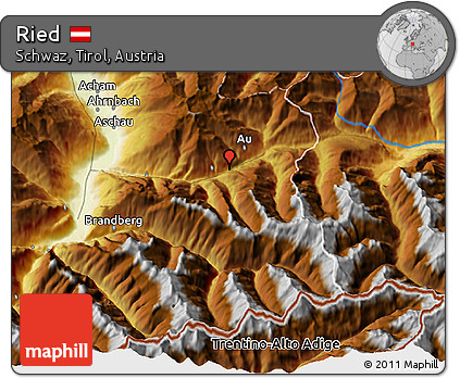 Physical 3D Map of Ried