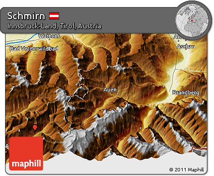 Physical 3D Map of Schmirn