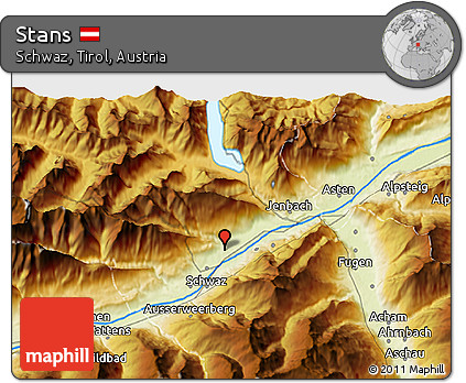Physical 3D Map of Stans