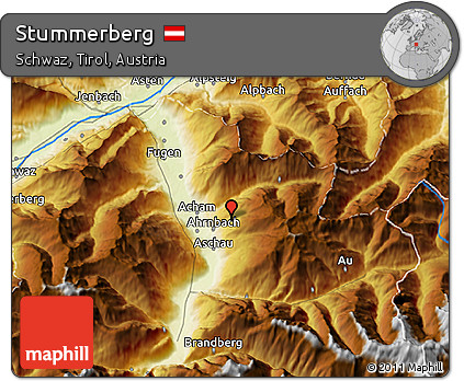 Physical 3D Map of Stummerberg