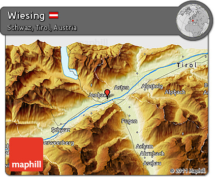 Physical 3D Map of Wiesing