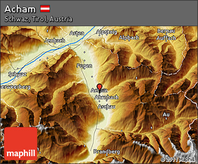 Physical 3D Map of Acham