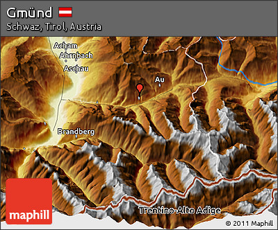 Physical 3D Map of Gmünd