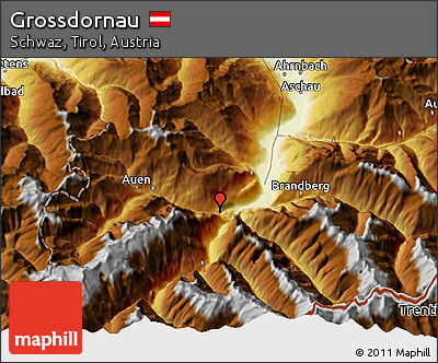 Physical 3D Map of Grossdornau