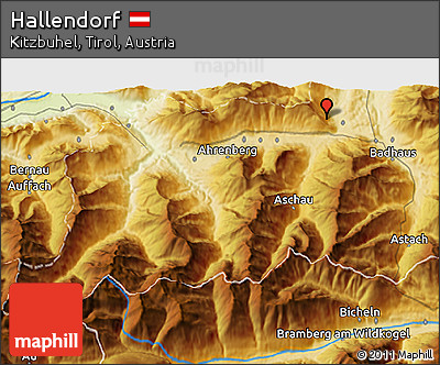 Physical 3D Map of Hallendorf