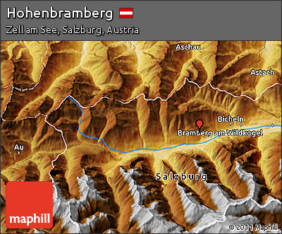 Physical 3D Map of Hohenbramberg