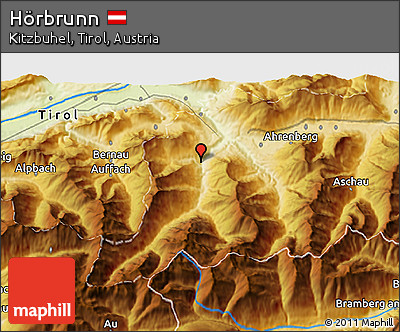 Physical 3D Map of Hörbrunn