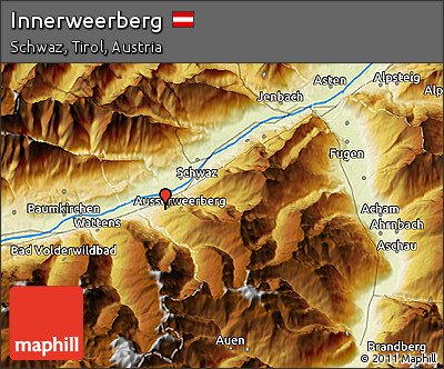 Physical 3D Map of Innerweerberg