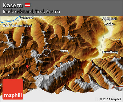 Physical 3D Map of Kasern