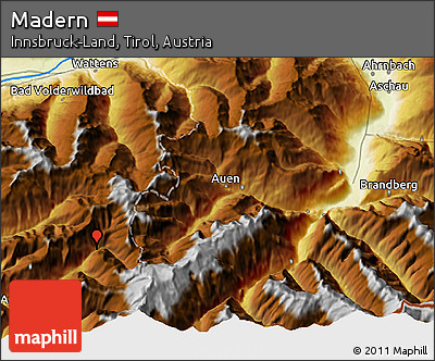 Physical 3D Map of Madern