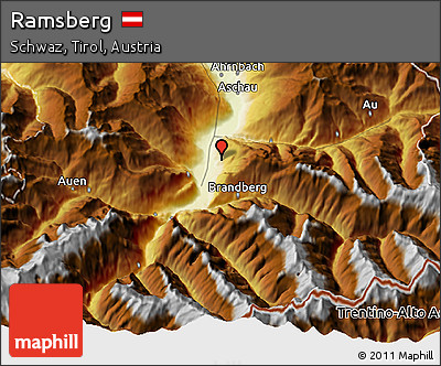 Physical 3D Map of Ramsberg
