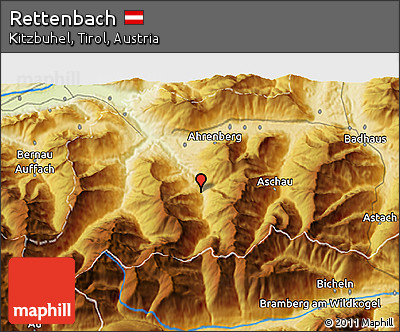 Physical 3D Map of Rettenbach