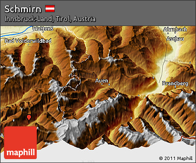 Physical 3D Map of Schmirn