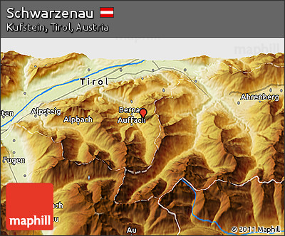 Physical 3D Map of Schwarzenau