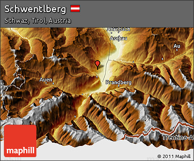 Physical 3D Map of Schwentlberg