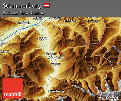Physical 3D Map of Stummerberg
