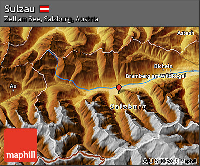 Physical 3D Map of Sulzau