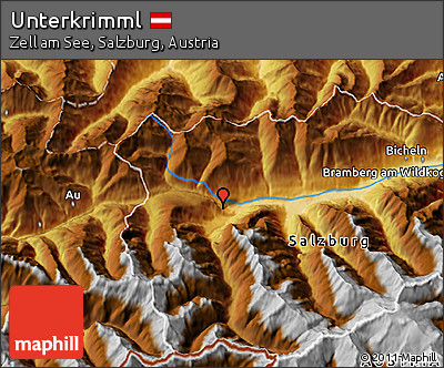 Physical 3D Map of Unterkrimml