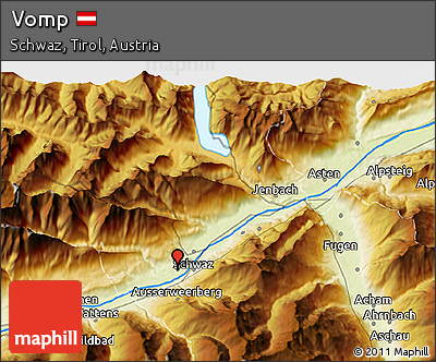 Physical 3D Map of Vomp