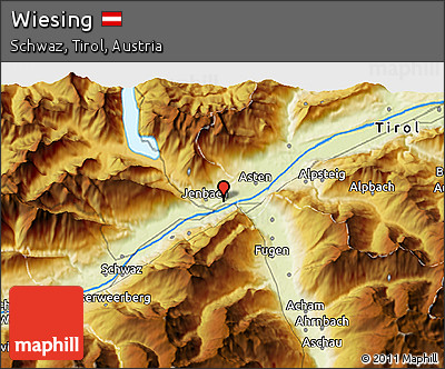 Physical 3D Map of Wiesing
