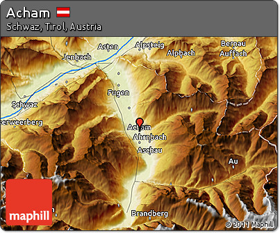 Physical 3D Map of Acham